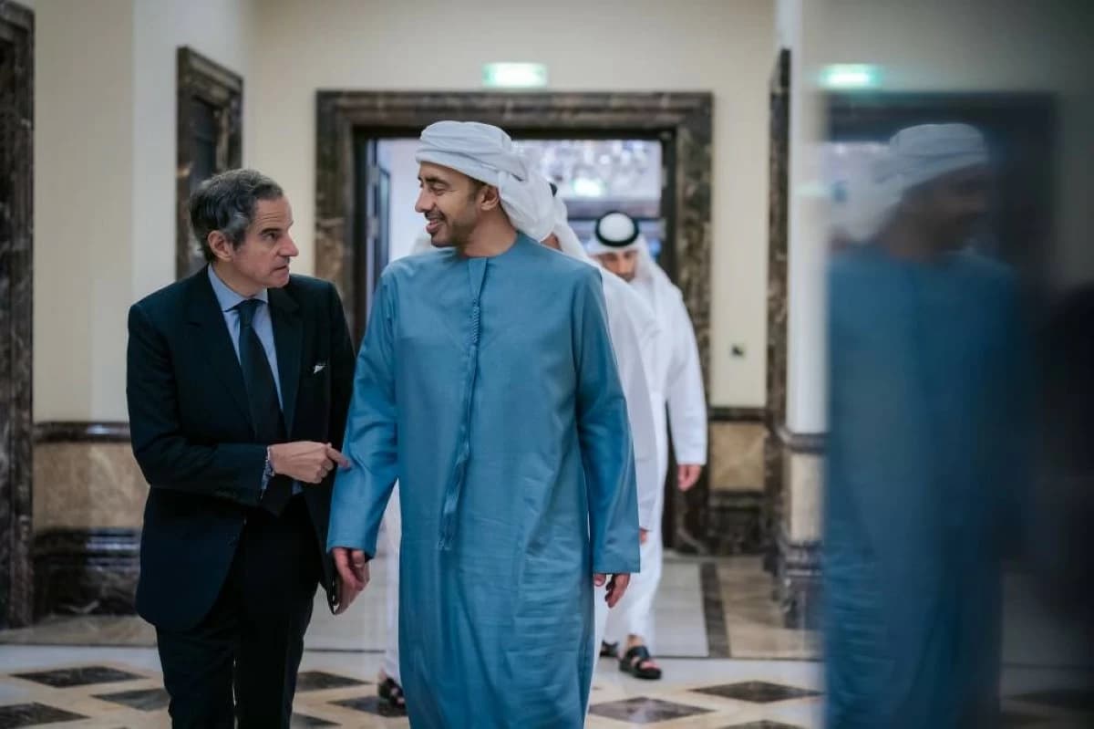 Abdullah bin Zayed receives IAEA Director General