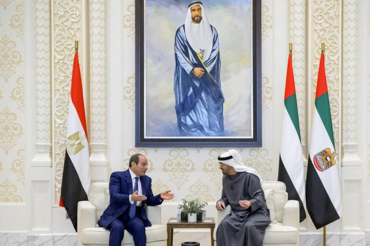 UAE and Egyptian Presidents discuss cooperation and regional developments
