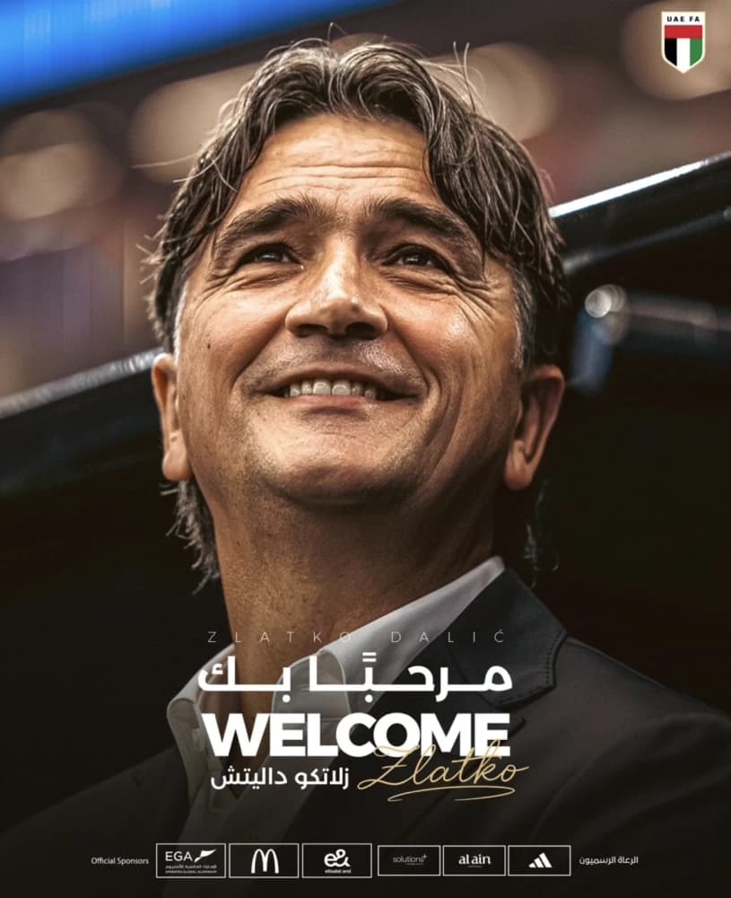 UAE Football Association appoints Croatian Zlatko Dalić as new UAE national team head coach
