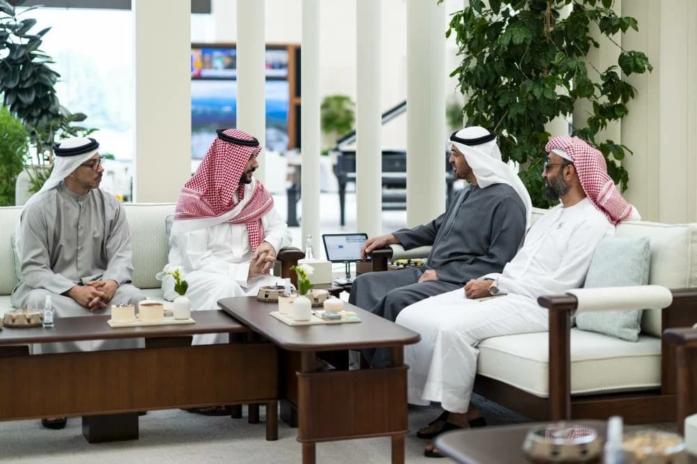 UAE President receives Saudi Defence Minister Prince Khalid bin Salman