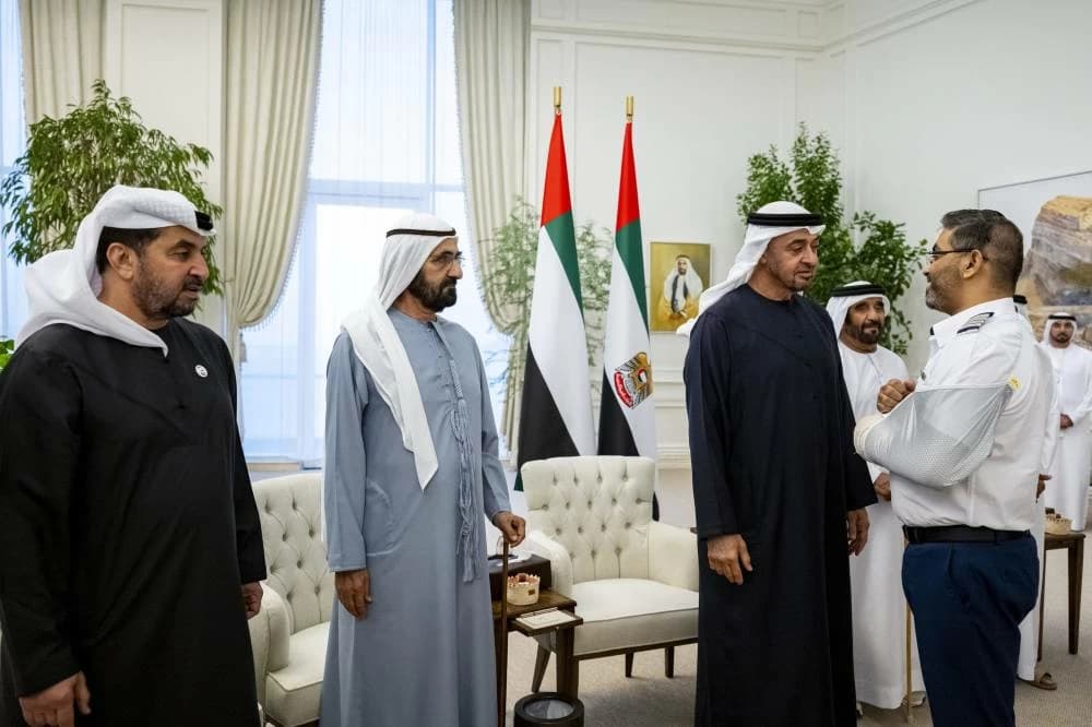 UAE President receives flydubai crew involved in September incident